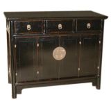 Antique Black Lacquer Sideboard