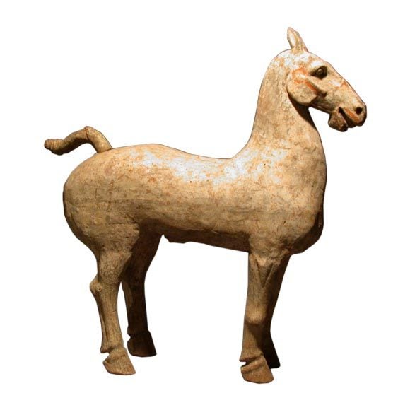 Fine Han Dynasty Statue of Standing Horse, TL Test 
