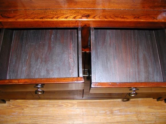 Ju Mu Wood Table With Five Drawers