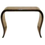 Black Lacquer Table With Curve Legs