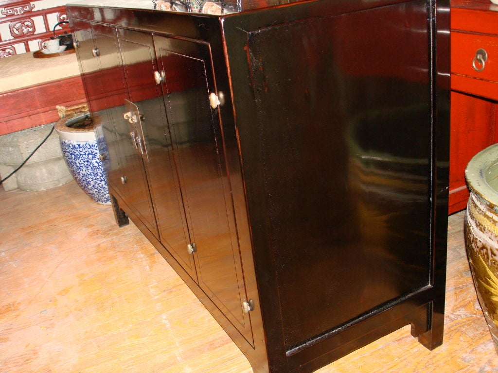 Chinese Black Lacquer Sideboard