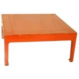 Red Lacquer Low Table