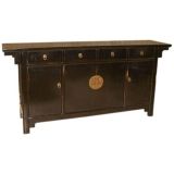 Antique Black Lacquer Sideboard