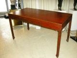 Chinese writing table with single drawer.