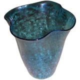 Blenko Crackle Glass Vase