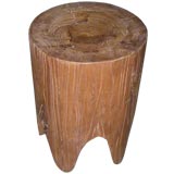 Antique Wooden 'Tree Trunk' Side Table