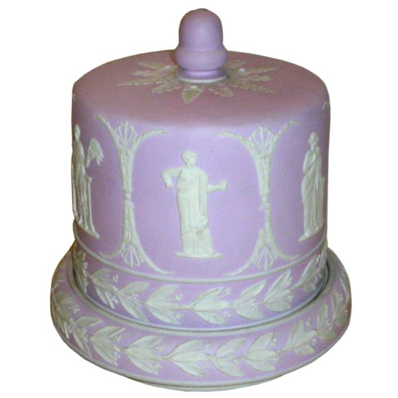 Violet Glazed Jasperware Stilton Plate