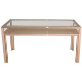 Pierre Vandel Brass and Enamel Console