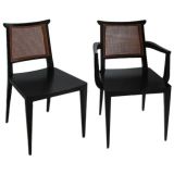 Edward Wormley for Dunbar set of 6 dining chairs