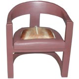 "Onassis" Wrapped Leather Chair