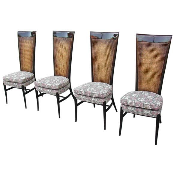 Milo Baughman dining chairs for Directional