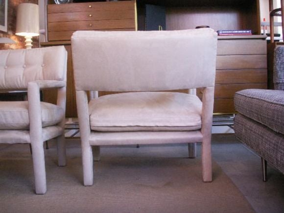 American Pair Milo Baughman Parsons Club Chairs