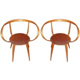 Pair of George Nelson Pretzel Chairs