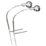 Pair of Cedric Hartman Chrome Floor Lamps Pair of Cedric Hartman Chrome Floor Lamps