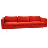 Milo Baughman tuxedo sofa