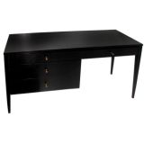 Vintage Paul McCobb single pedestal desk only available in white