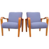 Pair of Thonet bentwood maple Armchairs