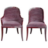 Karl Springer style  Regina I, Dining Chairs