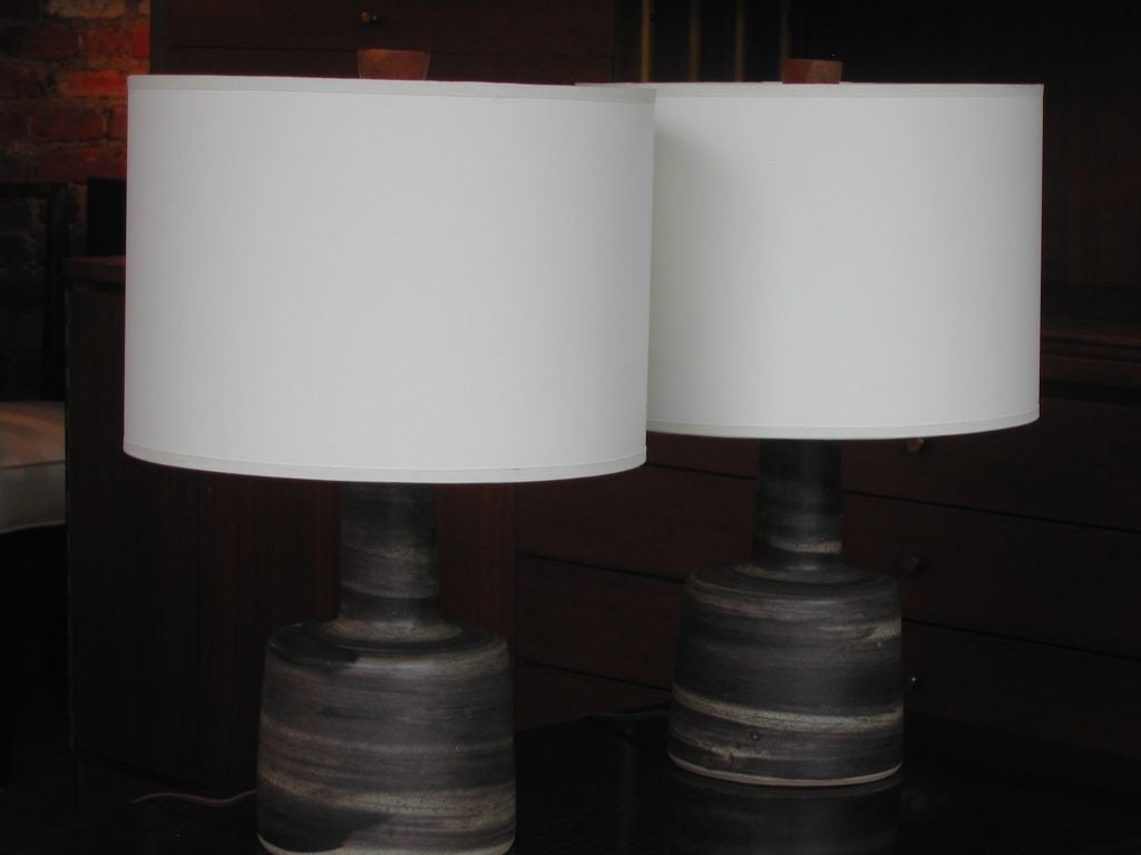 Martz Studios Ceramic Lamps Ca. 1955
