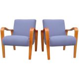 Pair of Thonet Bentwood Maple Armchairs
