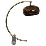 Laurel studios lucite footed brass table lamp