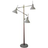 Vintage Gerald Thurston for Lightolier 3 arm floor lamp