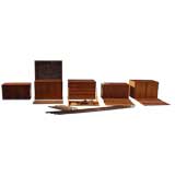Cado teak adjustable wall unit from Denmark Ca.1960