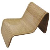 1960s danish wicker lounge chairs