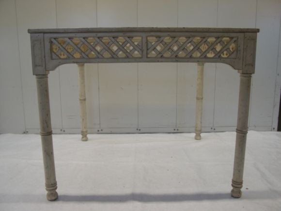 A Lattice  Work Centre Table from the Estate of Geoffrey Beene.