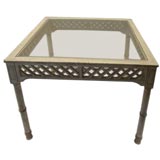 A Lattice  Work Centre Table from the Estate of Geoffrey Beene.