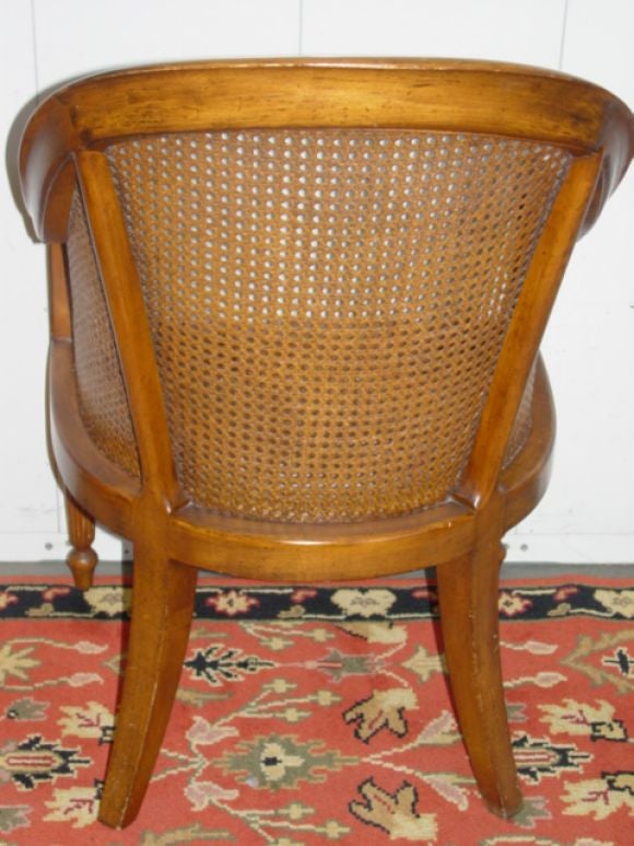 A  Pair  of West Indies Light Mahogany Caned  Chairs. 2