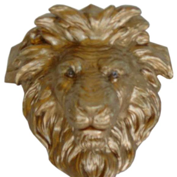 A 1920s Gilt Lion Head Wall Mount Shelf At 1stdibs The Clic English Lion Head Makes For A Great Wall Decoration Or Shelf With Gilt