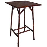 An English 19thc Bamboo End Table
