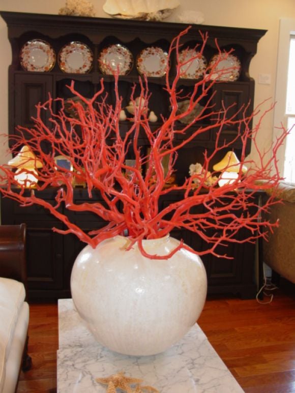 An Oversized White Crystalline-Glazed Ceramic Pot