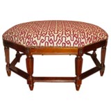 Vintage A  Stunning  Large Octagon Shaped Ottoman