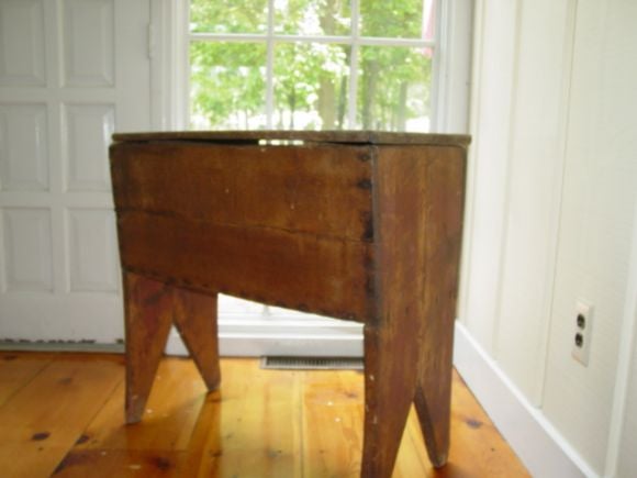 19th Century An Early 19th century New England Dough  Box/Table