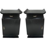 A Pair of Night Stands in the manner of James Mont