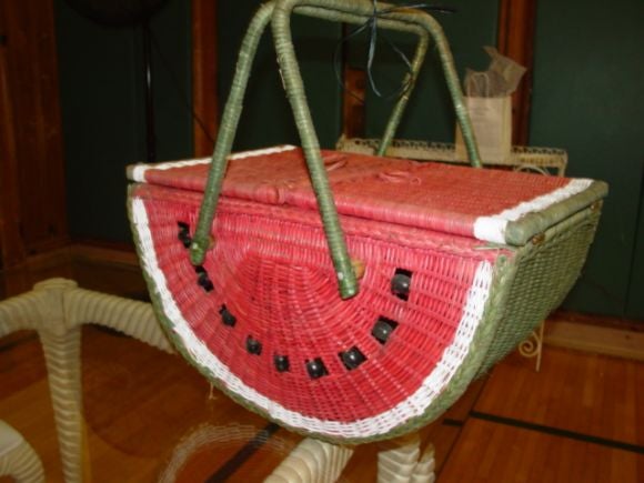 watermelon picnic basket
