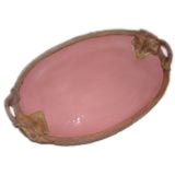 Beautiful Arts Nouveau Style Ceramic Oval Platter