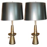 Pair of Tailored Stiffel Brass Table Lamps