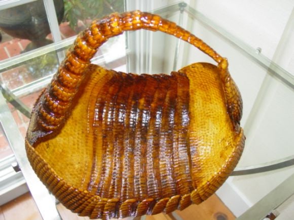 20th Century Shell Form Armadillo Basket