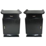 Pair of Night Stands in the manner of James Mont
