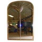 A Striking 1940s Large Palmette Mirror A Striking 1940s Large Palmette Mirror