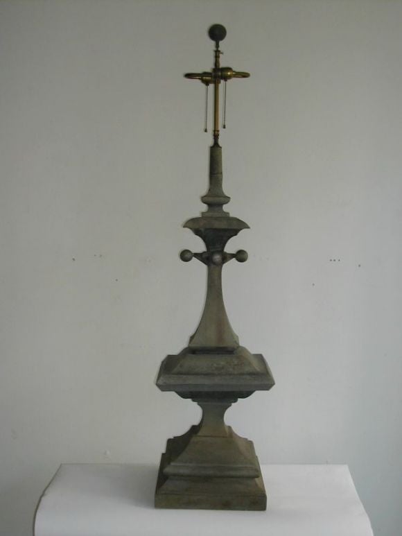 Monumental Architectural Rooftop-Finial Lamp