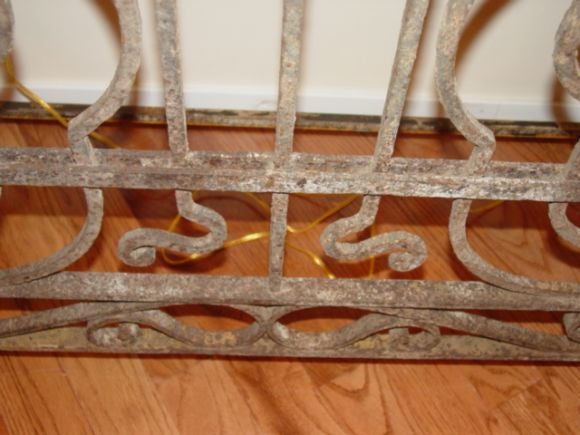 Art  Deco Iron and concrete Console