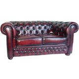 Vintage English 1940s Chesterfield Settee