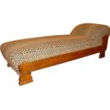19th-century American Empire Chaise Lounge