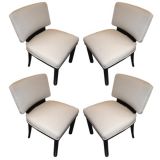 Set of Four Slipper Chairs