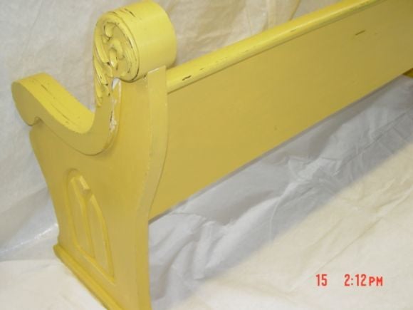 Empire Late 19th century Church Bench (Long Island)