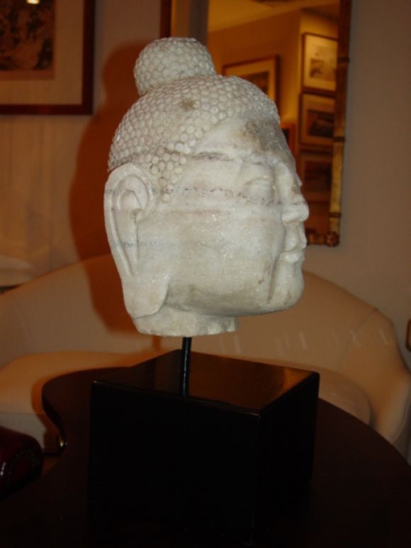 Eighteen Century Stone Buddha-On Mount